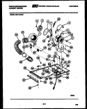 DRYER MOTOR, BLOWER AND BELT Diagram and Parts List for SM115JXD4  Frigidaire Washer