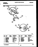 AIR CONTROL PARTS Diagram and Parts List for FED15P2  Frigidaire Dehumidifier