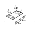 TOP Diagram and Parts List for GF830HXV3  Frigidaire Wall Oven