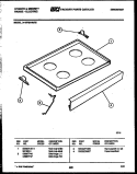 COOKTOP PARTS Diagram and Parts List for 31-6759-23-02  Tappan Range