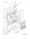BODY Diagram and Parts List for FGB24T3ESC  Frigidaire Wall Oven