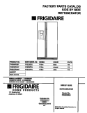 COVER Diagram and Parts List for FRS20ZRGB7  Frigidaire Refrigerator