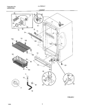 CABINET Diagram and Parts List for UL1793CA1  Electrolux Freezer