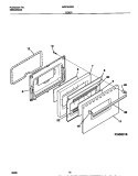 DOOR Diagram and Parts List for MGF324WESB  Frigidaire Range
