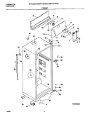 CABINET Diagram and Parts List for MRT18CSGZ0  Frigidaire Refrigerator