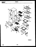 SHELVES AND SUPPORTS Diagram and Parts List for FRS22WRAD1  Frigidaire Refrigerator