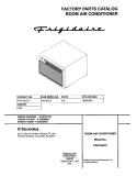COVER Diagram and Parts List for FAH126J2T3  Frigidaire Air Conditioner