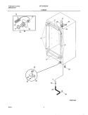 CABINET Diagram and Parts List for MFU14M2GW4  Frigidaire Freezer