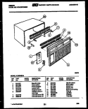 CABINET PARTS Diagram and Parts List for AL08B4EVA  Gibson Air Conditioner