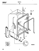 TUB Diagram and Parts List for TDB647RHB0  Tappan Dishwasher