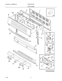 BACKGUARD Diagram and Parts List for EW30GF65GSK  Electrolux Range