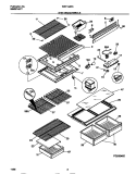 SHELVES / CONTROLS Diagram and Parts List for WRT16JRCD1  Frigidaire Refrigerator