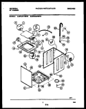CABINET PARTS Diagram and Parts List for MWL411RBW0  Tappan Washer