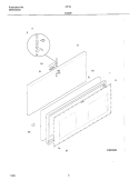 DOOR Diagram and Parts List for CF183  Frigidaire Freezer