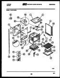 LOWER BODY PARTS Diagram and Parts List for 73-3757-00-09  Tappan Range