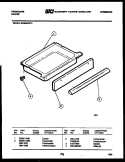 DRAWER PARTS Diagram and Parts List for RS35BAH4  Frigidaire Range