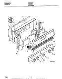 BACKGUARD Diagram and Parts List for FGF333BAWF  Frigidaire Range