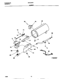 BURNER Diagram and Parts List for MDG336RES0  Frigidaire Dryer