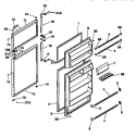 DOOR Diagram and Parts List for MRT18GRCD1  Frigidaire Refrigerator