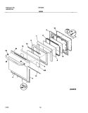 DOOR Diagram and Parts List for TGF364ASE  Tappan Range