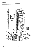 FREEZER DOOR Diagram and Parts List for FRS24AGDB0  Frigidaire Refrigerator