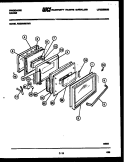 DOOR PARTS Diagram and Parts List for REGS36BCL3  Frigidaire Range