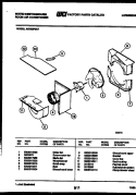 AIR HANDLING PARTS Diagram and Parts List for AS182P2K1  Frigidaire Air Conditioner