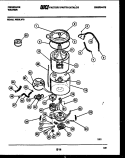 TUB DETAIL Diagram and Parts List for WDSLW0  Frigidaire Washer
