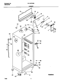 CABINET Diagram and Parts List for FRT18TPHW0  Frigidaire Refrigerator