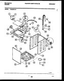 CABINET PARTS Diagram and Parts List for AW350-K1D  Kelvinator Washer