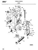 CABINET Diagram and Parts List for FRS22XHAB2  Frigidaire Refrigerator