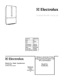 COVER Diagram and Parts List for E23BC68JPS3  Electrolux Refrigerator