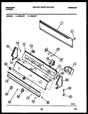 CONSOLE AND CONTROL PARTS Diagram and Parts List for WCDLW1  Frigidaire Washer