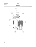 WRAPPER Diagram and Parts List for FDH25J1  Frigidaire Dehumidifier