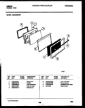 DOOR PARTS Diagram and Parts List for CGC3S5WXF  Gibson Range