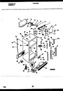 CABINET PARTS Diagram and Parts List for FRT24QRAW1  Frigidaire Refrigerator