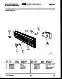 CONSOLE AND CONTROL PARTS Diagram and Parts List for SU200PXW1  Frigidaire Dishwasher