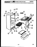 CABINET PARTS Diagram and Parts List for RT140GCD4  Frigidaire Refrigerator