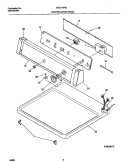 CONTROLS / TOP PANEL Diagram and Parts List for MDE116REW1  Frigidaire Dryer