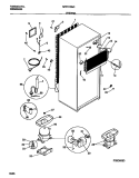 SYSTEM Diagram and Parts List for MRT21GNCD0  Frigidaire Refrigerator