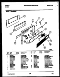 BACKGUARD Diagram and Parts List for CEC3S5WXD  Gibson Range