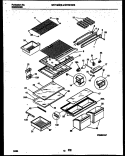SHELVES AND SUPPORTS Diagram and Parts List for WRT21NRBD0  Frigidaire Refrigerator