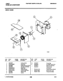 MOTOR / FAN Diagram and Parts List for 15-092B  Frigidaire Air Conditioner