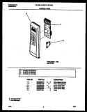 CONTROL PANEL Diagram and Parts List for 56-5383-10-01  Tappan Microwave
