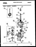 TRANSMISSION PARTS Diagram and Parts List for WA8800PW2  Frigidaire Washer