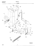 CABINET Diagram and Parts List for MRS26LGJQ2  Frigidaire Refrigerator
