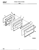 DOOR Diagram and Parts List for FEF322CASE  Frigidaire Range