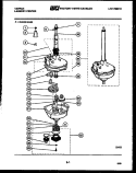 TRANSMISSION PARTS Diagram and Parts List for 44-2407-23-03  Tappan Washer