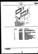 DOOR PARTS Diagram and Parts List for MCT139A1  Frigidaire Microwave