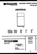 COVER Diagram and Parts List for MRT15CHAY0  Uni Refrigerator